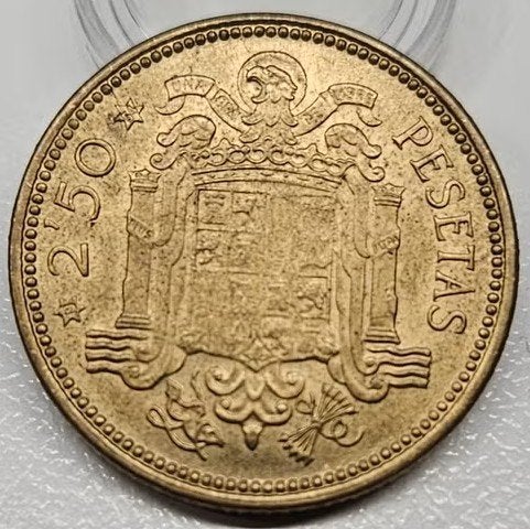 Spanje : 2 1/2 Pesetas 1953(54) KM#785 Ref 16874, Ophalen of Verzenden, Overige landen, Losse munt