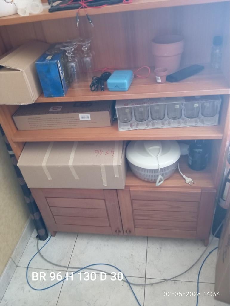 Kast gedeeltelijk open ,br 96 h 130 d 30 **, Dieren en Toebehoren, Ophalen