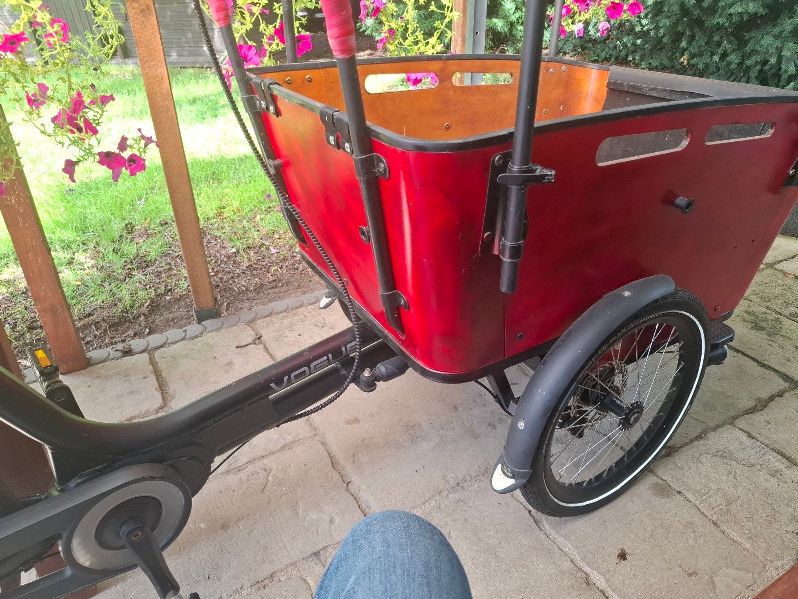 electrische bakfiets in goede staat, Gebruikt, Elektrisch, 2 kinderen, Schijfrem