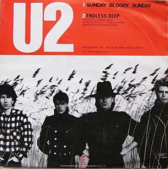 U2 – Sunday Bloody Sunday Vinyl singel (1983), Progressive Rock, 7 inch, Ophalen of Verzenden, Zo goed als nieuw