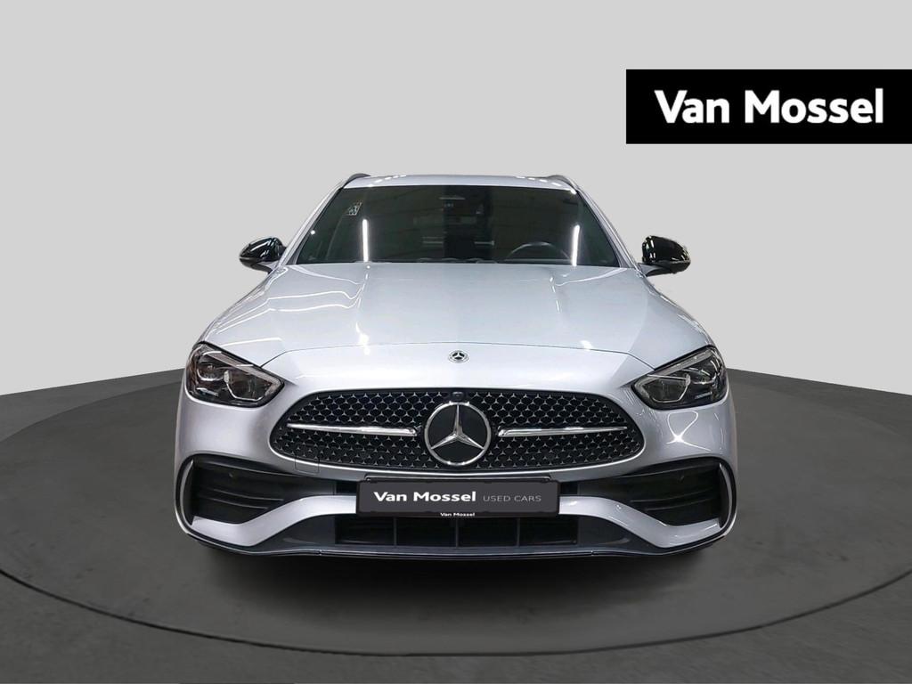 Mercedes-Benz C 300 e AMG Line Estate + TREKHAAK + CARPLAY +, Auto's, Mercedes-Benz, Zwart, 4 cilinders, Bedrijf, 5 deurs
