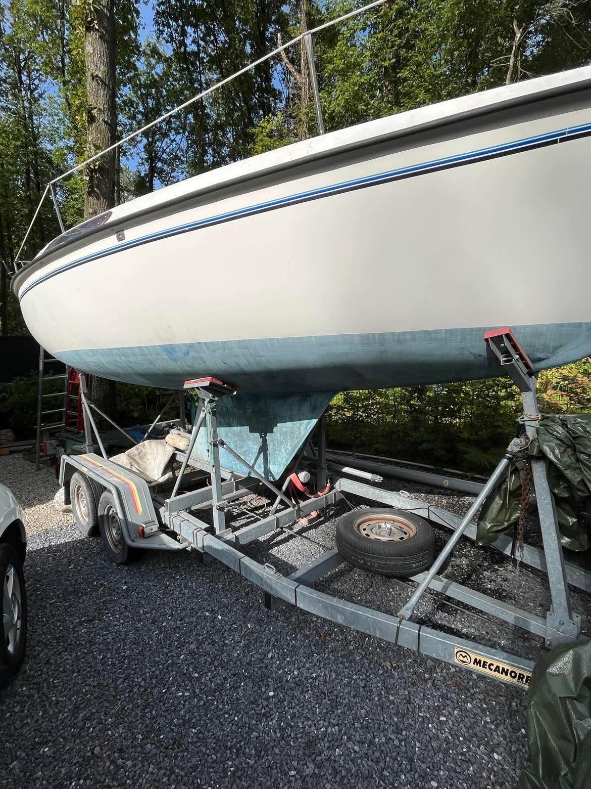 Kelt 620 zeilboot + Mecanorem-trailer, Ophalen, Gebruikt