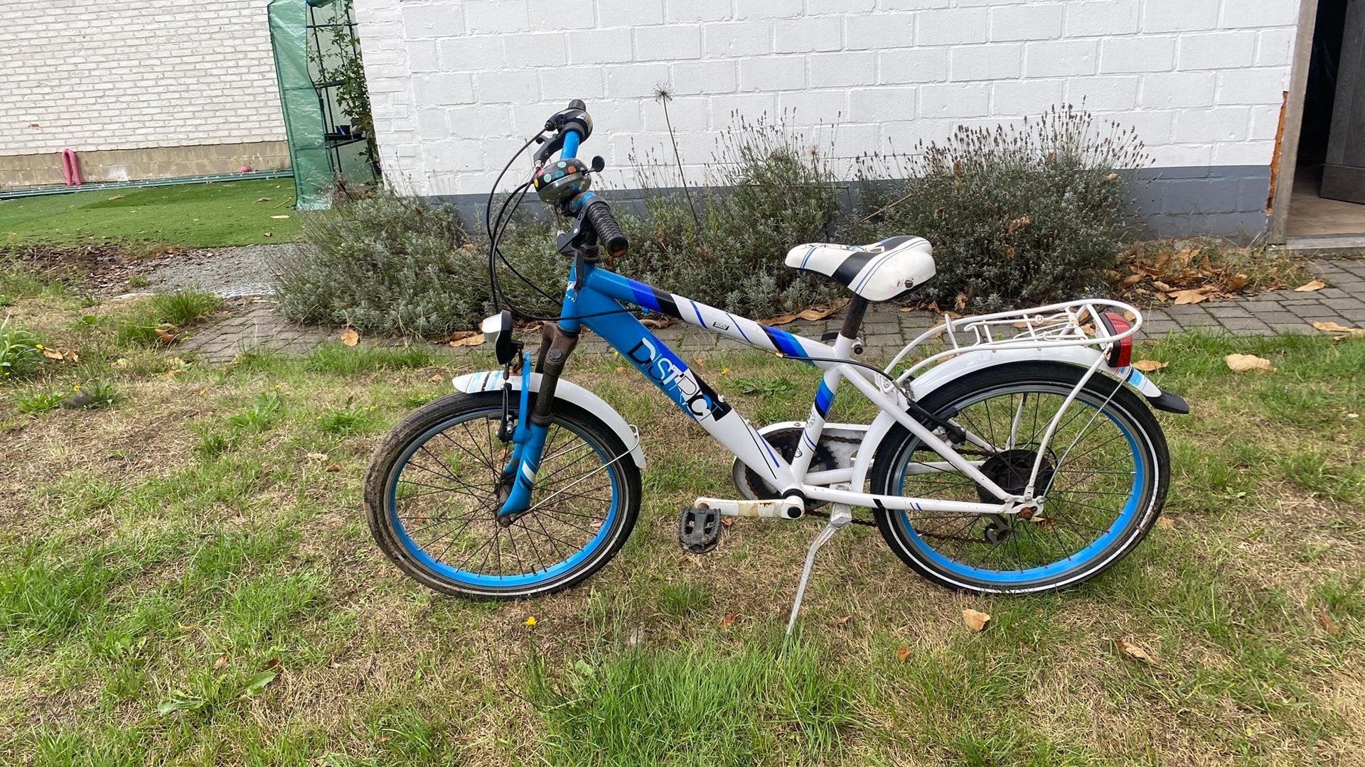 Kinderfiets 14 inch, Ophalen, Gebruikt, Velgrem, 14 inch of minder