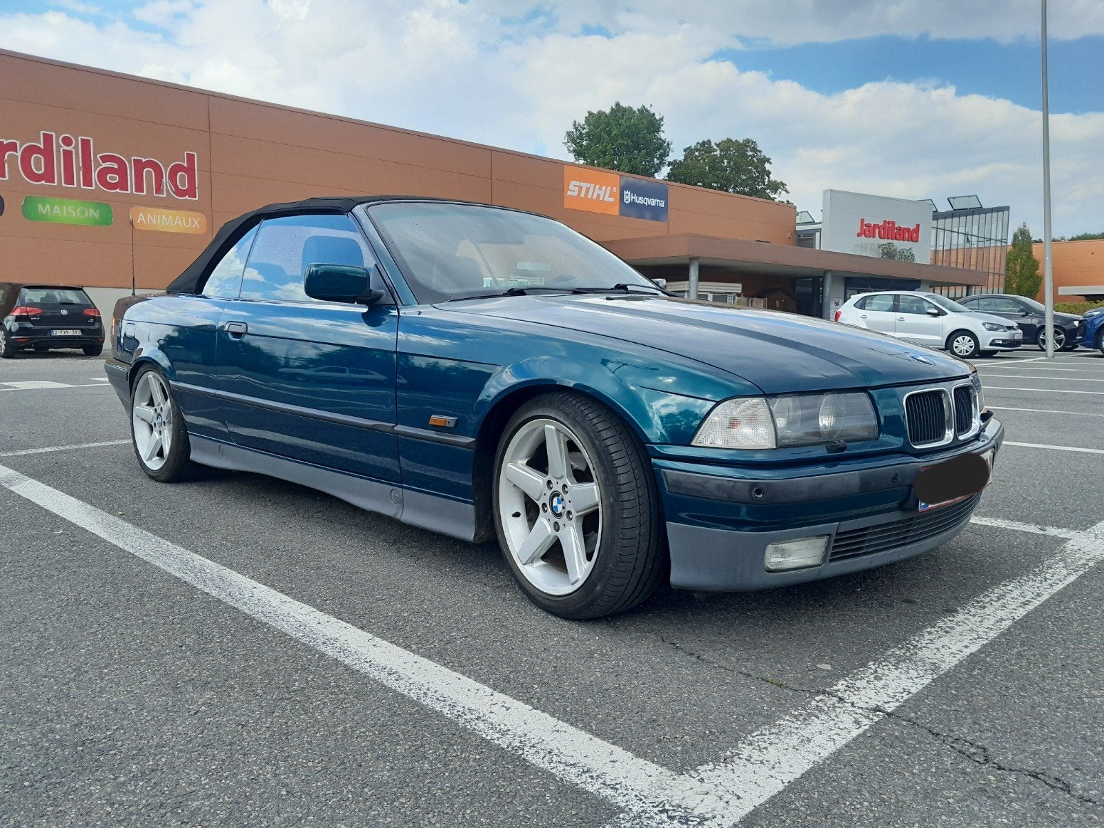 BMW 318i cabriolet oldtimer ctok carpass, Auto's, Oldtimers, Cabriolet, Handgeschakeld, Particulier, Groen