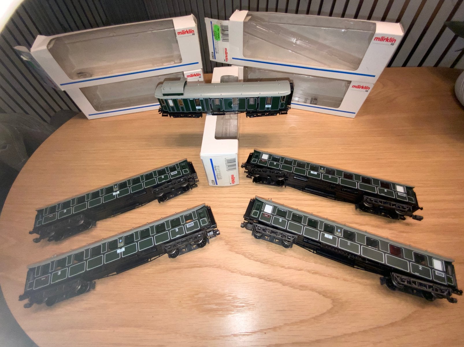 LOT VAN 5 AUTO'S STAAT MARKLIN41361-41371-41351 ALS NIEUW!!, Ophalen of Verzenden, Zo goed als nieuw, Märklin