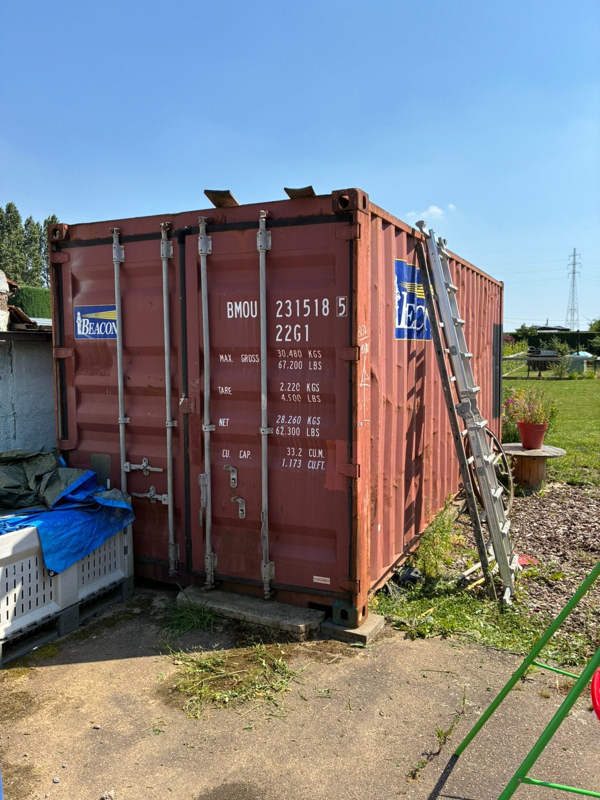 Zeecontainer 20ft, Doe-het-zelf en Bouw, Ophalen