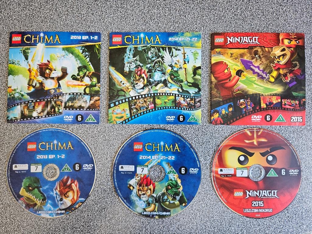 Lot de 3 DVDs - Lego, À partir de 6 ans, Enlèvement ou Envoi, Dessin animé, Autres genres