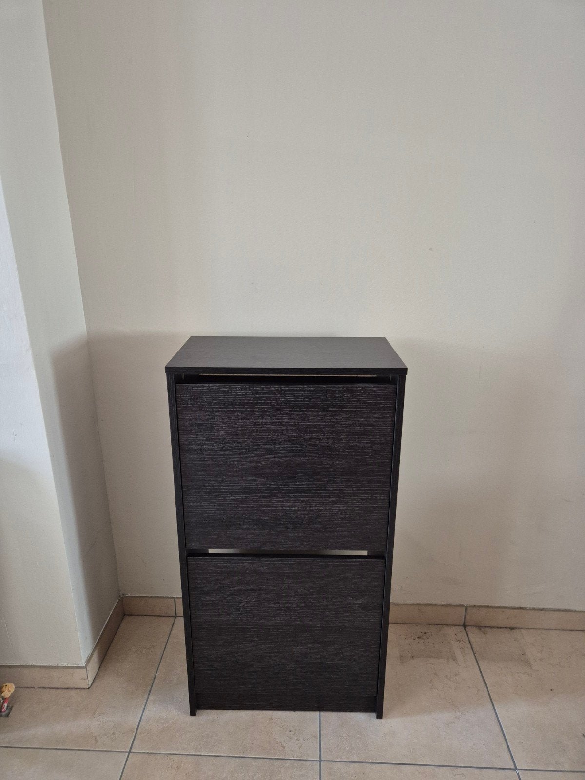 BISSA, ikea schoenenkast 2 vakken, zwartbruin, 49x28x93 cm, Ophalen