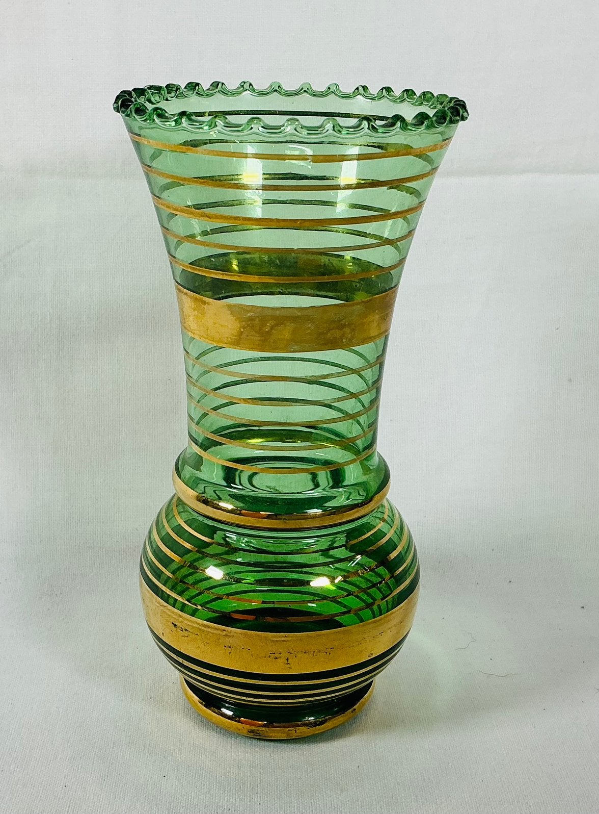 Vase en verre au design Art Déco ancien DOYEN, Antiquités & Art, Enlèvement ou Envoi