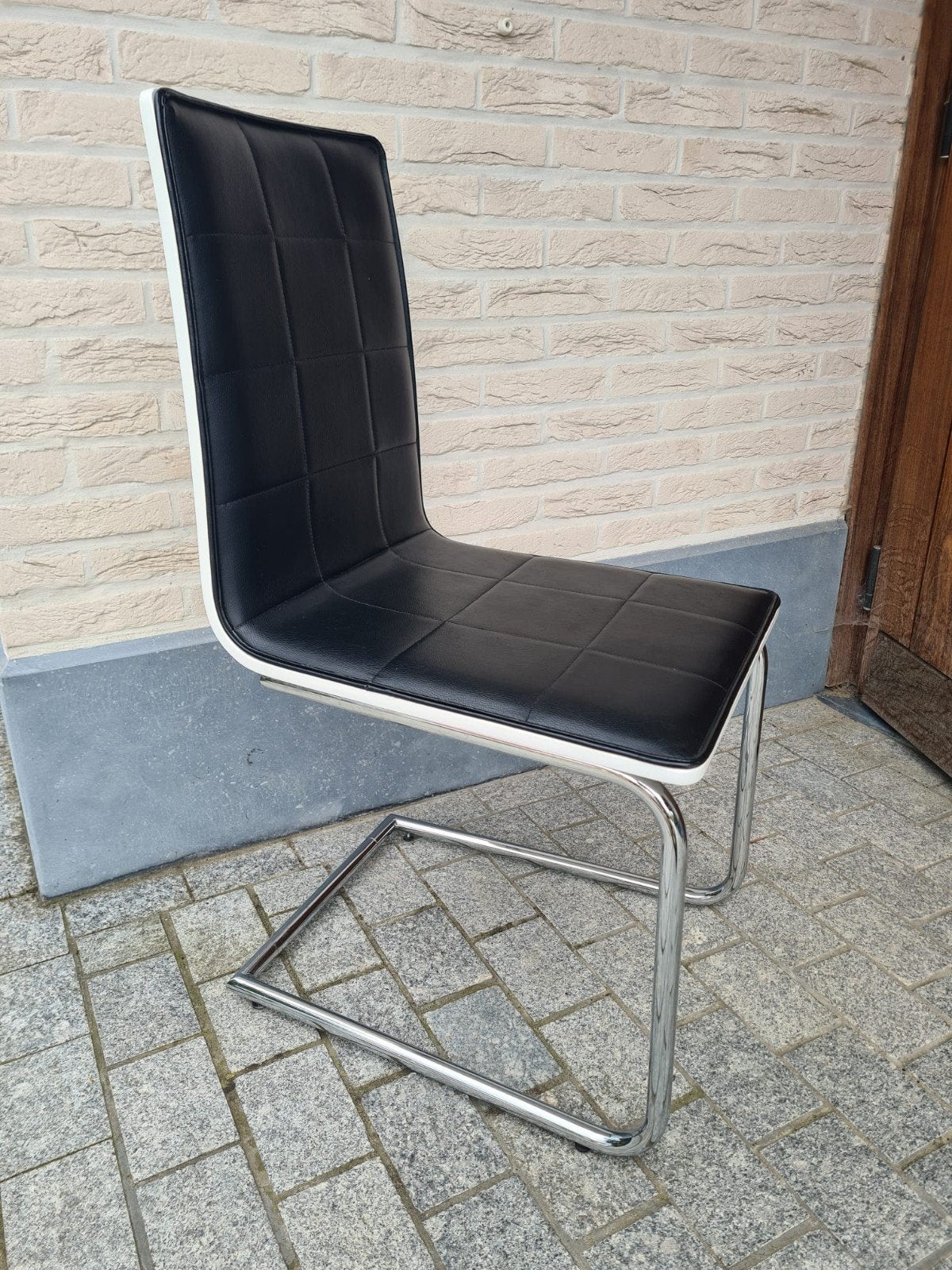 6 eetkamerstoelen, Huis en Inrichting, Ophalen, Wit, Zo goed als nieuw, Modern