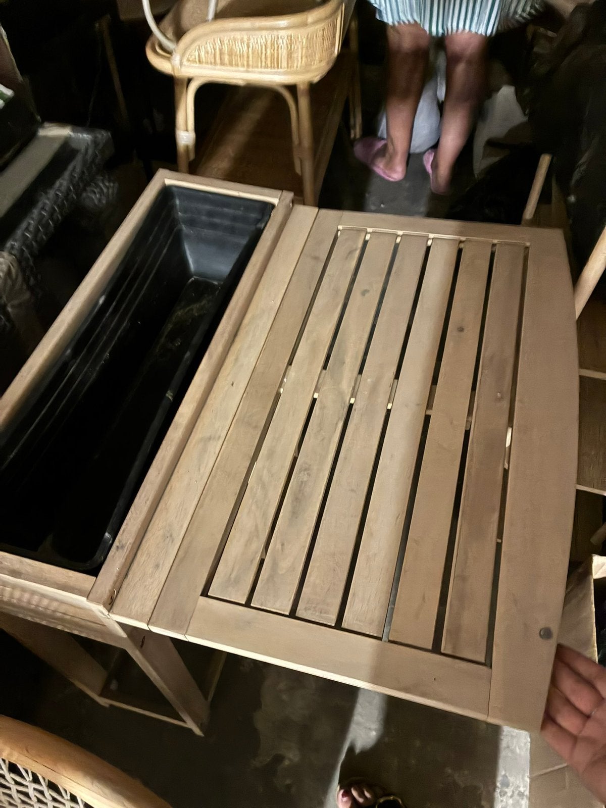 Tafel met bloembak, Enlèvement, Comme neuf