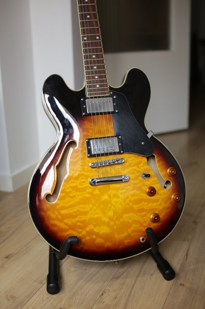 S101 335-style semi-hollow electric guitar, Musique & Instruments, Enlèvement, Utilisé, Semi-solid body, Gibson