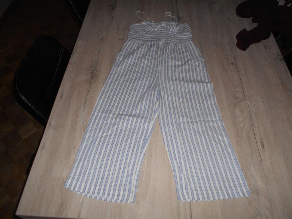 blauw wit gestreept jumpsuit maat 140 zara kids, Overige typen, Meisje, Ophalen of Verzenden, Zo goed als nieuw