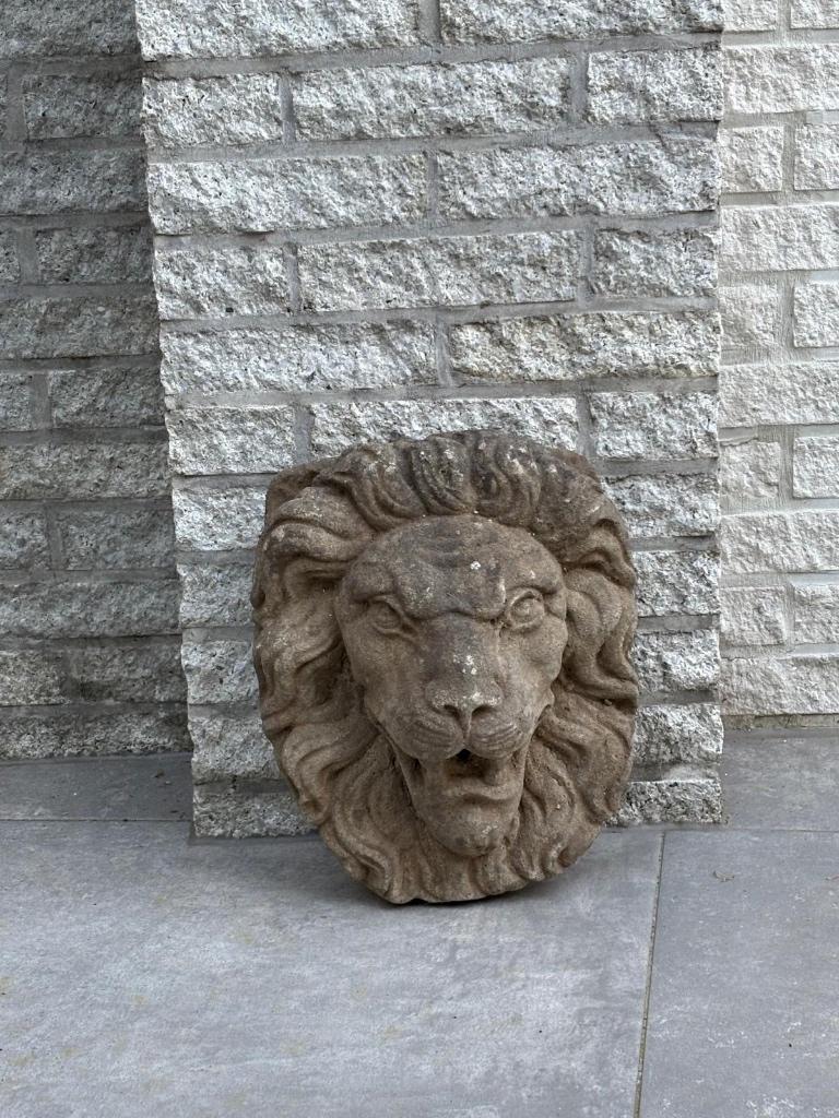 Leeuwenkop fontein, Tuin en Terras, Waterpartijen en Fonteinen, Ophalen, Gebruikt, Beton, Fontein