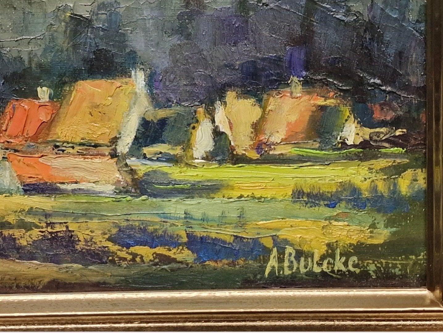 Schilderij. Gesign. Bulcke, Antiek en Kunst, Ophalen of Verzenden