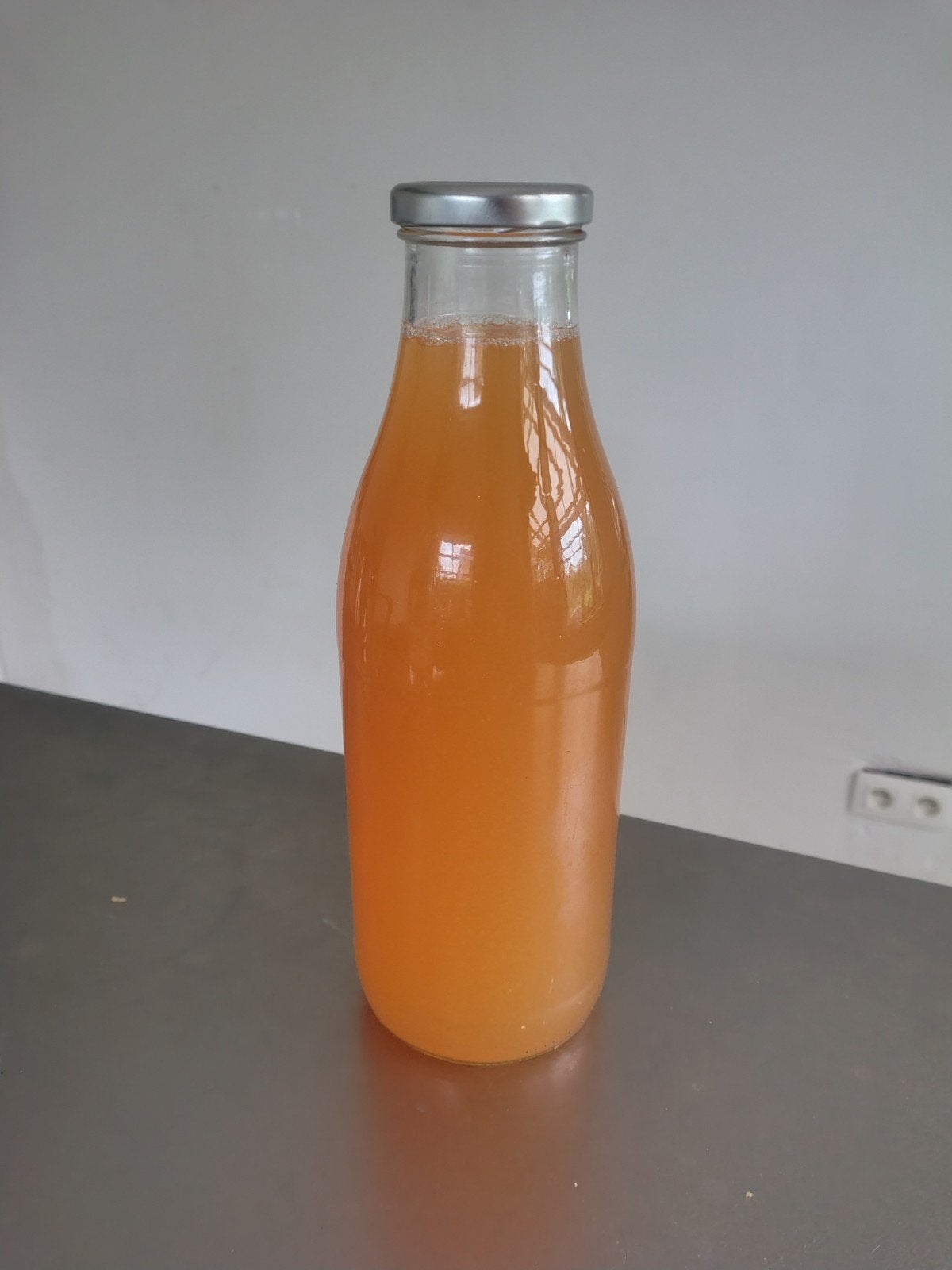 bio appelsap in glazen flessen van 1l - jus de pomme, Ophalen