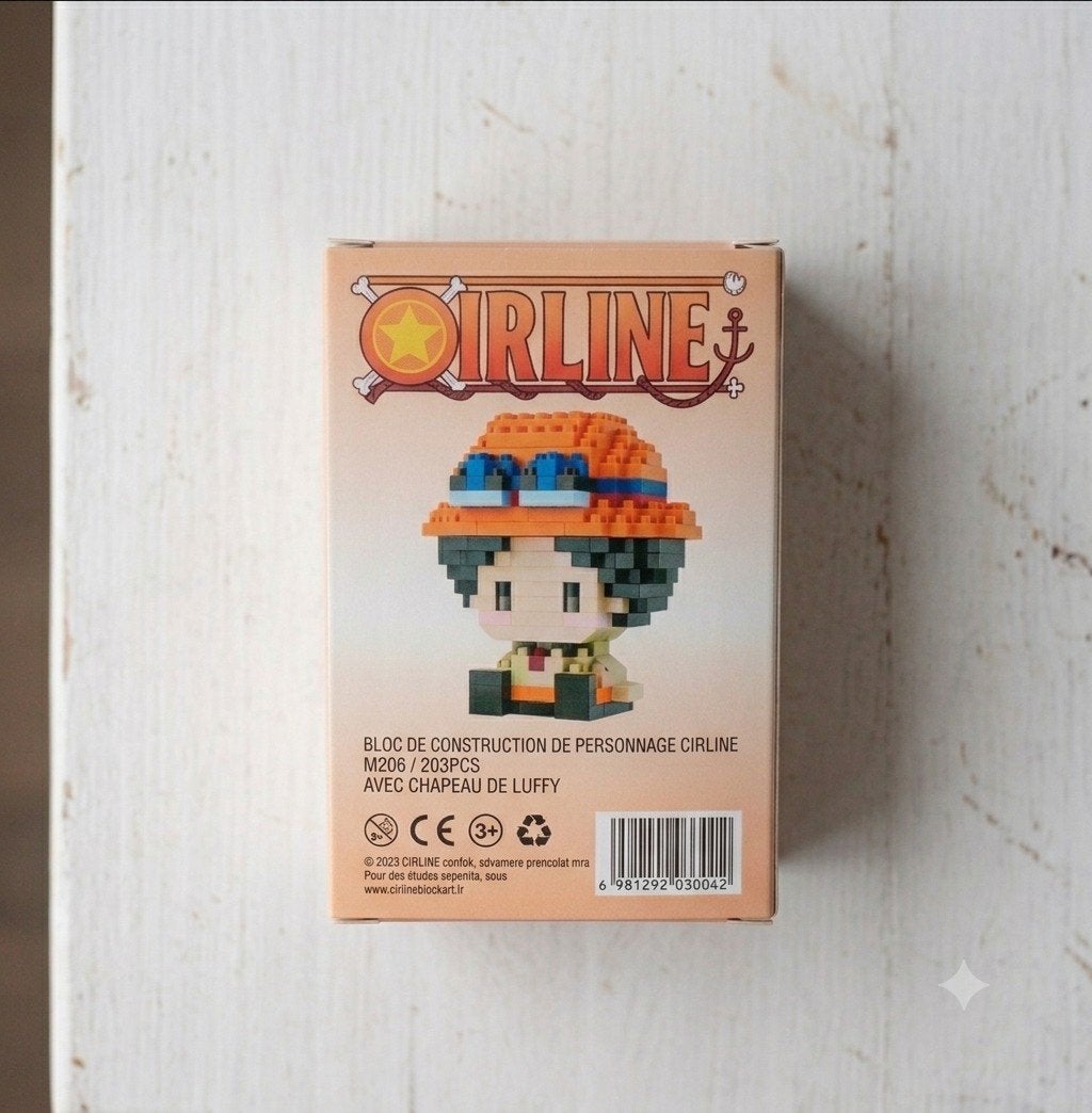 Figurine inspirée de l'univers One Piece Ace, en briques à, Puzzel en Educatief, 1 speler, Nieuw, Ophalen of Verzenden
