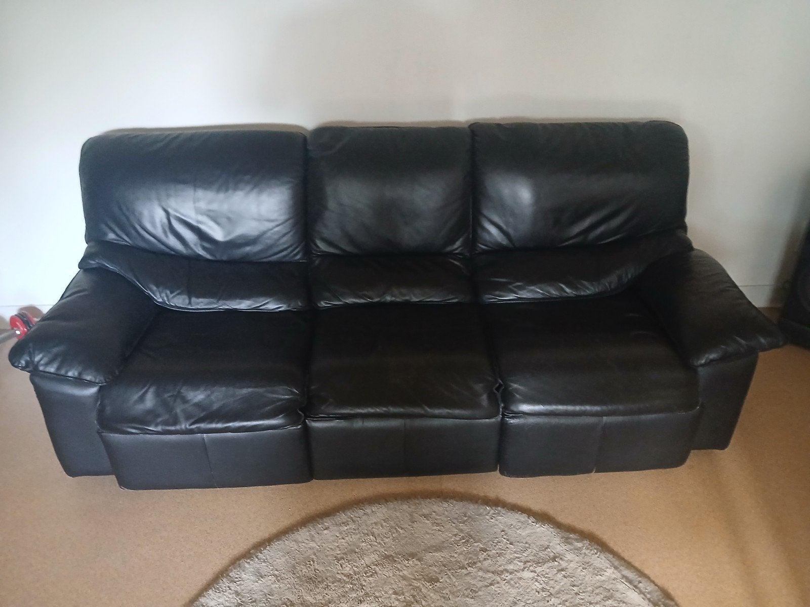 Fauteuil cuir 3 places, Maison & Meubles, Cuir