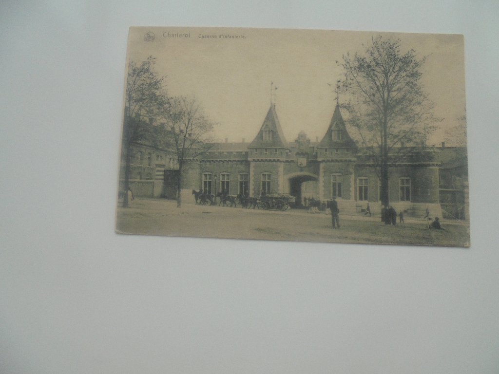 charleroi  -kazerne infanterie, Verzamelen, Verzenden, 1920 tot 1940, Ongelopen, Henegouwen