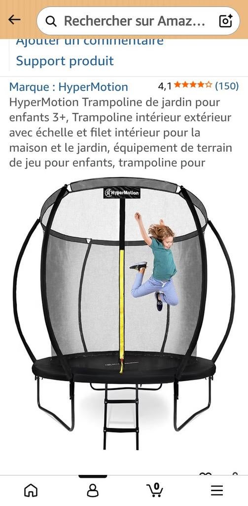 Trampoline pour enfant à partir de 3 ans et jusqu'à 100 kg, Ophalen of Verzenden, Nieuw