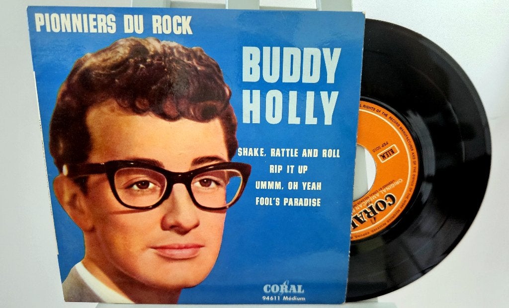 7" EP - Buddy HOLLY ‎– Shake, Rattle And Roll, Cd's en Dvd's, Vinyl Singles, Gebruikt, Verzenden, 7 inch, EP