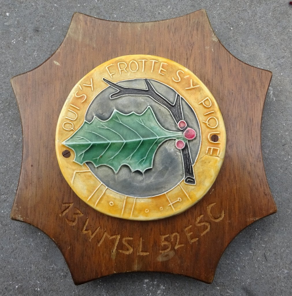 FORCE AERIENNE BELGE - 13EMEWING / 52EME ESCADRILLE - CREST, Collections, Envoi, Armée de l'air, Emblème ou Badge