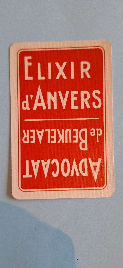 Anvers_Elixir Anvers Advocaat_Rood_140, Enlèvement ou Envoi, Utilisé, Carte(s) à jouer