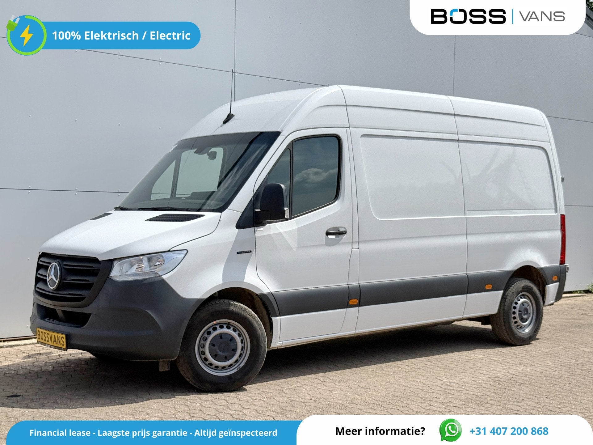 Mercedes-Benz eSprinter 312 55kWh L2H2 Elektrisch 145km WLTP, Autos, Achat, 510 min, Entreprise, Noir