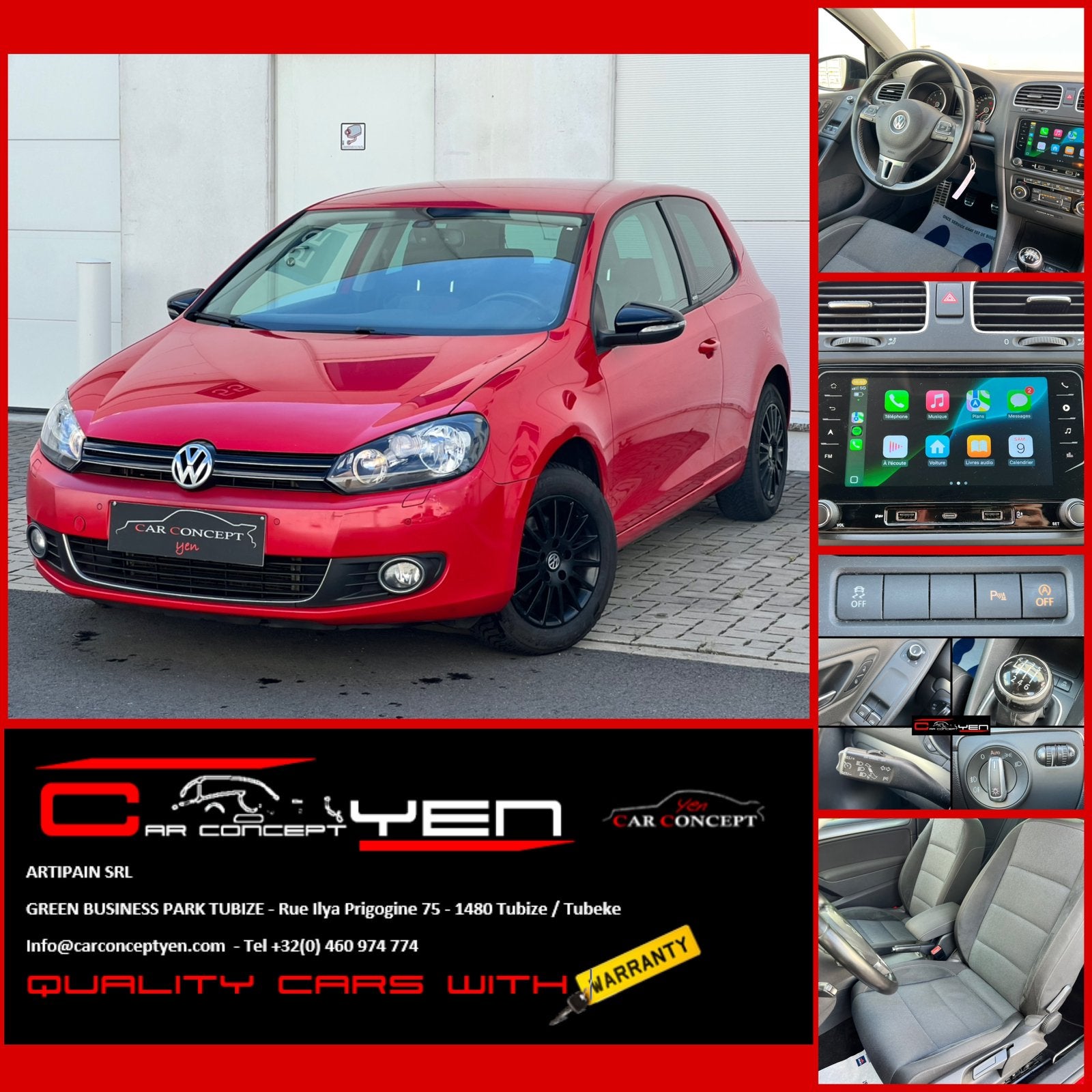 Volkswagen Golf 1.2 TSI Style*CarPlay*Clim*Cruise*ParkAssist, Euro 5, Achat, Entreprise, Alcantara