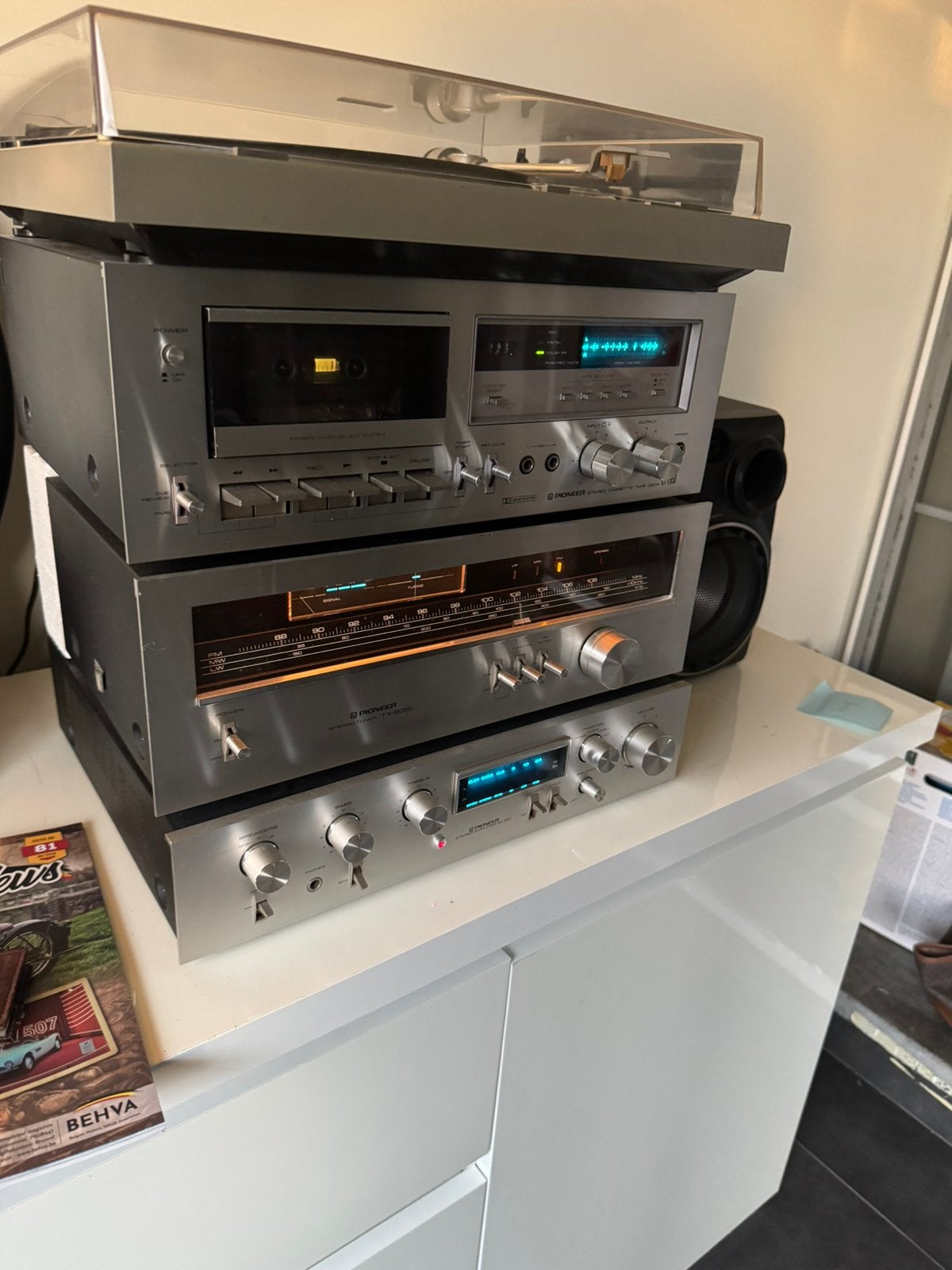 Ensemble stéréo vintage Pioneer, Enlèvement, Comme neuf, Pioneer