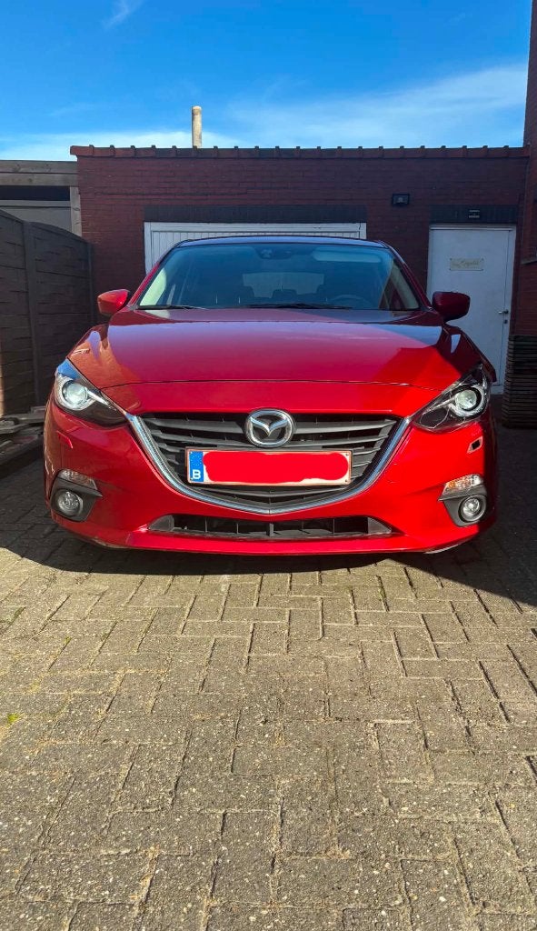 Mazda 3 2014 schadewagen, Rouge, Euro 5, Achat, Entretenue par le concessionnaire