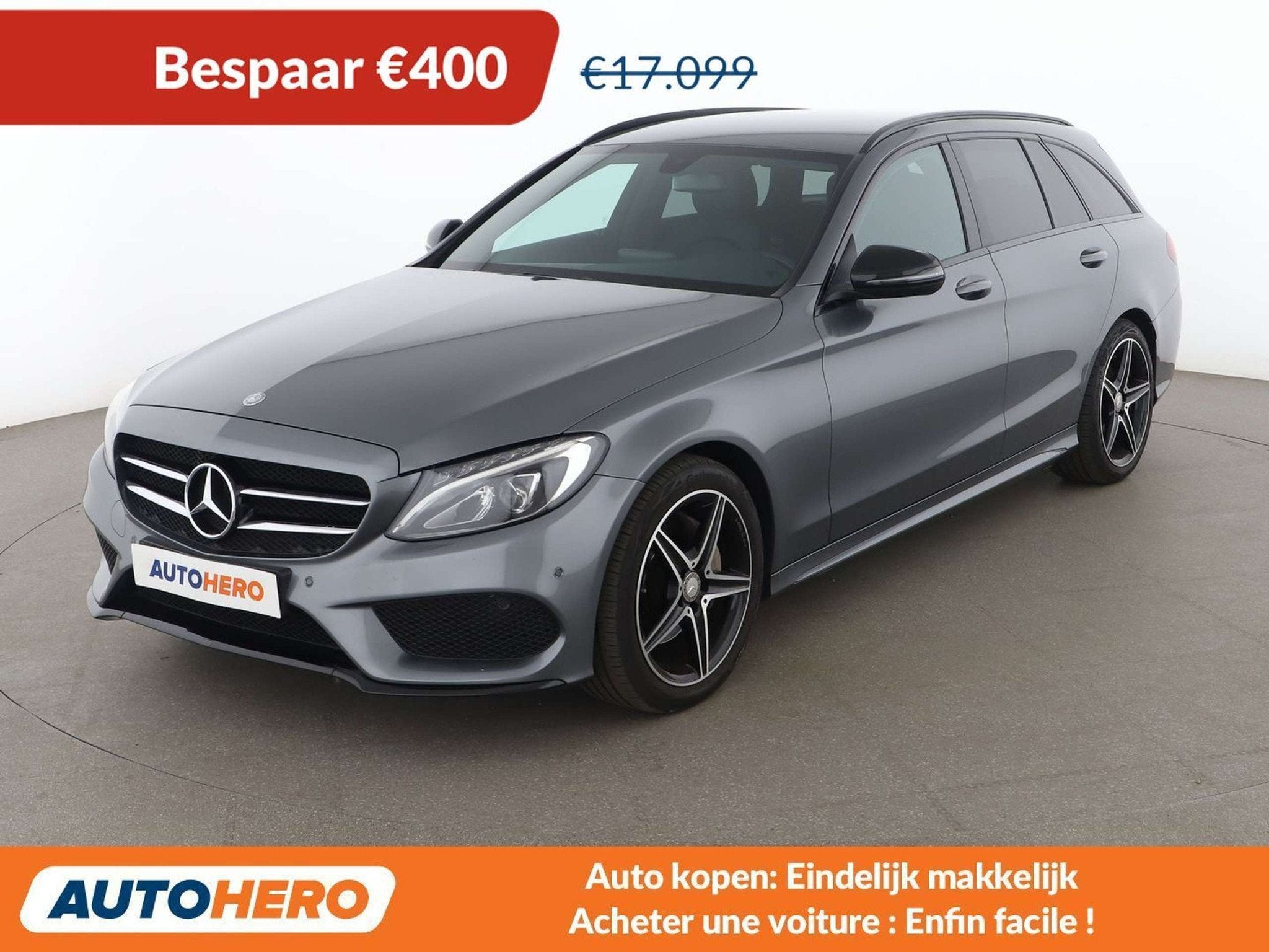 Mercedes-Benz C-Klasse 200 C 200 T AMG Line (bj 2016), Auto's, Mercedes-Benz, Automaat, Achterwielaandrijving, Gebruikt, Lichtsensor