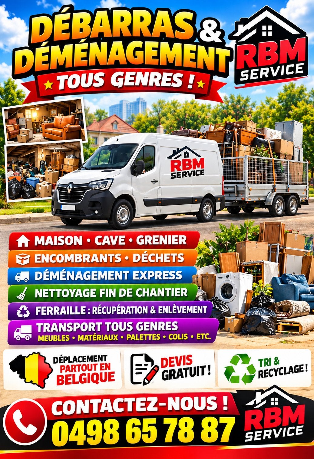 Débarrasse, Enlèvement