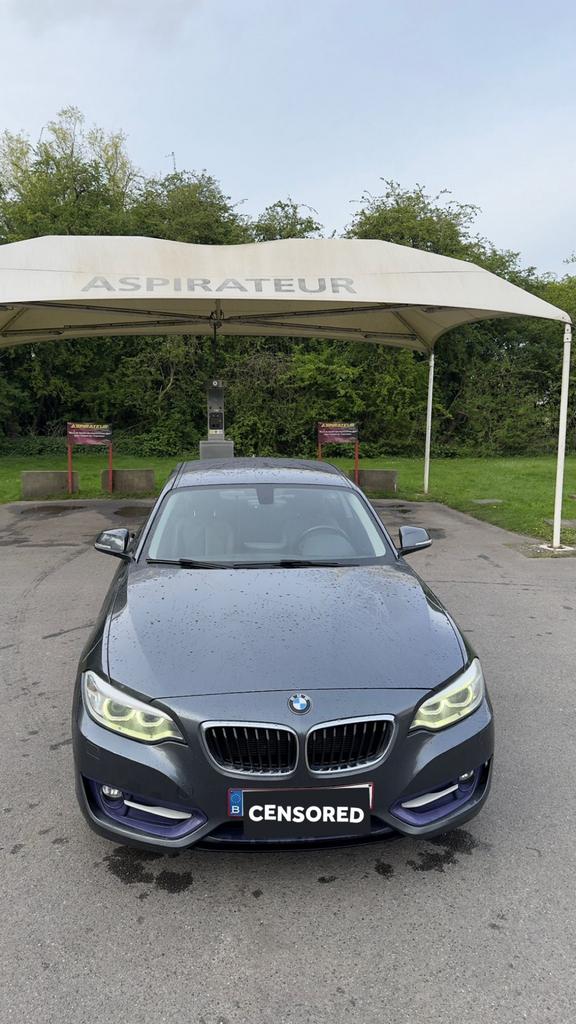 Bmw 220d Coupé grise (2014), Auto's, 4 zetels, Achterwielaandrijving, Parkeersensor, 2 Reeks