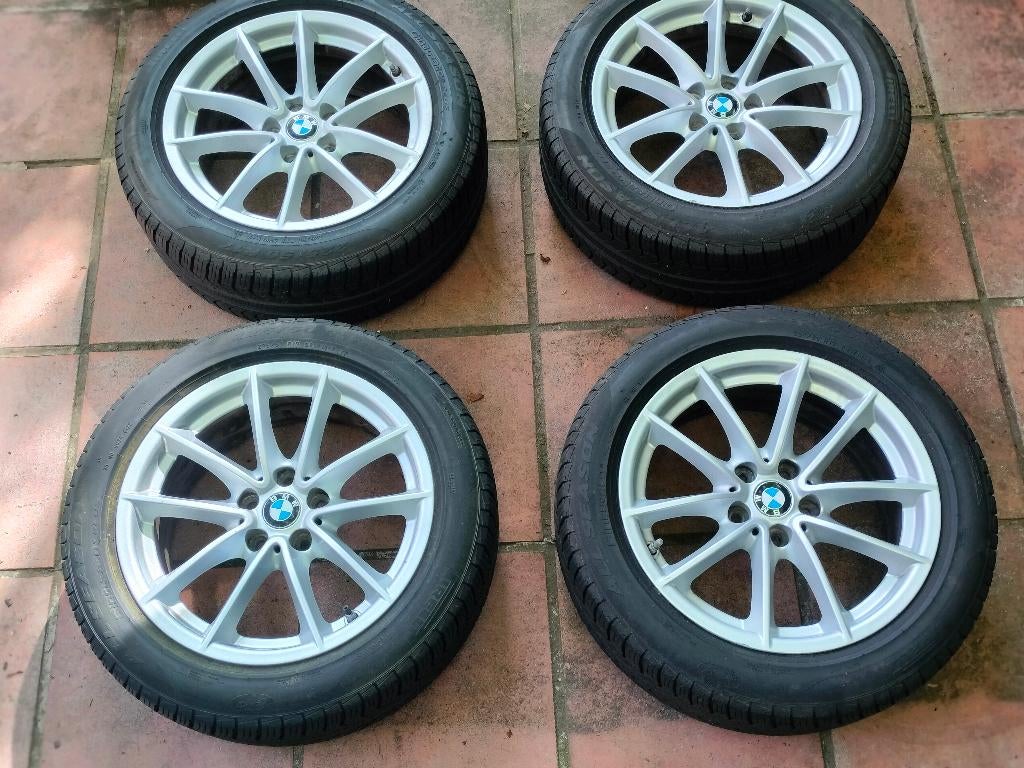 BMW alu velgen en Pirelli banden R17, Ophalen, Nieuw, 17 inch, All Season