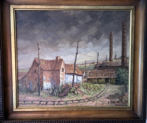 Lot 7 schilderijen Walter Hadermann- Collectie Rupelstreek, Antiquités & Art, Art | Peinture | Classique, Paysage, Enlèvement