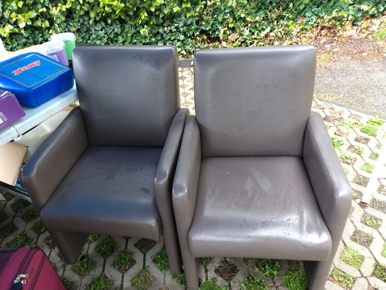 2 fauteuils op wieletjes, Tuin en Terras, Ophalen
