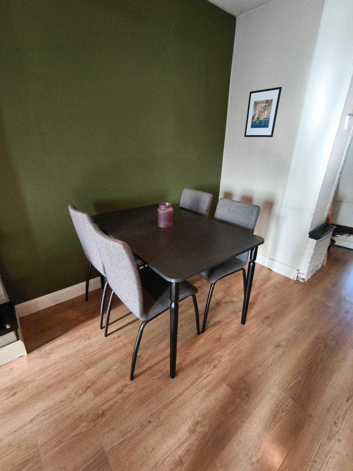 Tafel + 4 stoelen, Huis en Inrichting, Ophalen