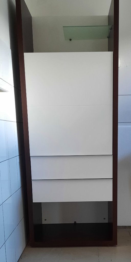 Wandkast, Ophalen, Gebruikt, Met lade(s), Overige houtsoorten