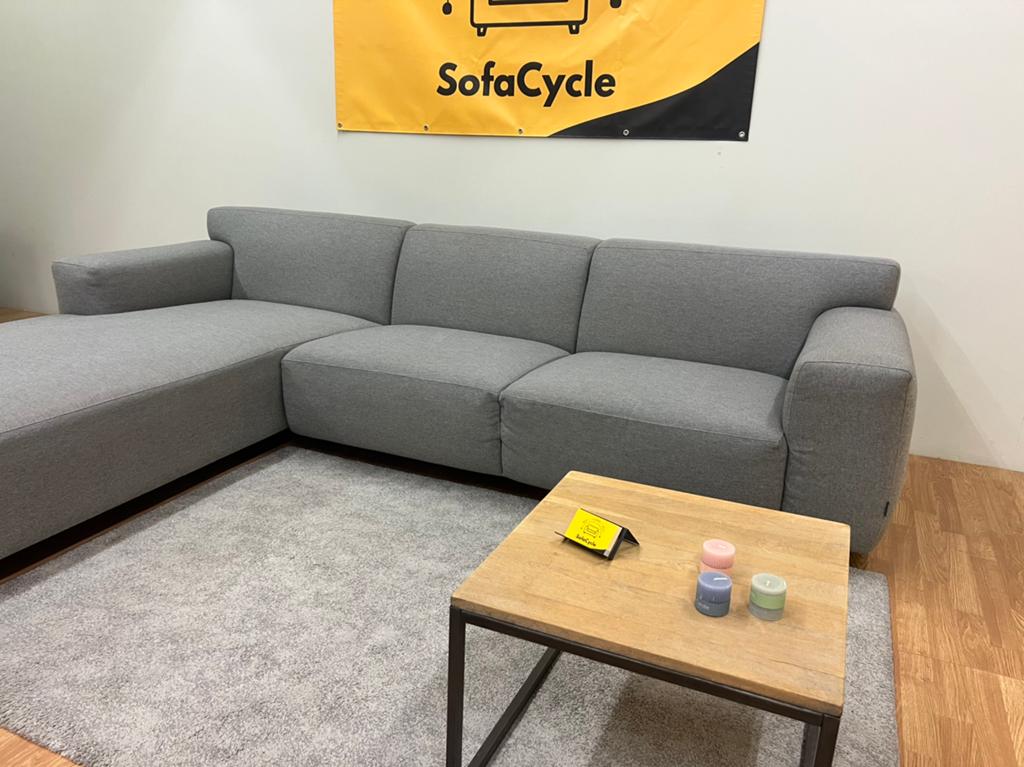 Furninova Hoekzetel (grijs) - Topstaat! SofaCycle, Ophalen of Verzenden, Zo goed als nieuw, Stof, SofaCycle