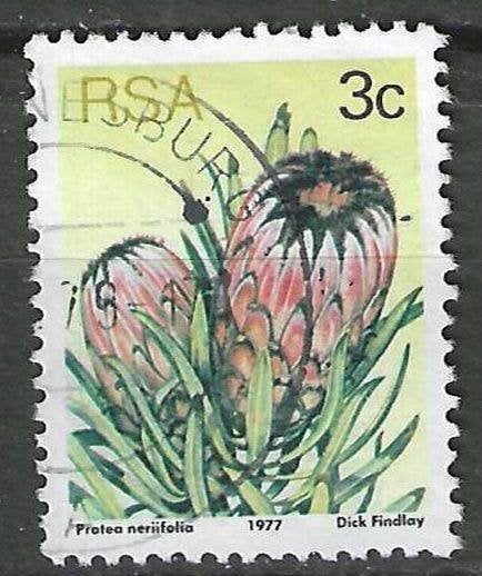 Afrique du Sud 1977 - Yvert 418 - The Blue Sugar Forest (ST), Timbres & Monnaies, Timbres | Afrique, Envoi, Afrique du Sud, Affranchi