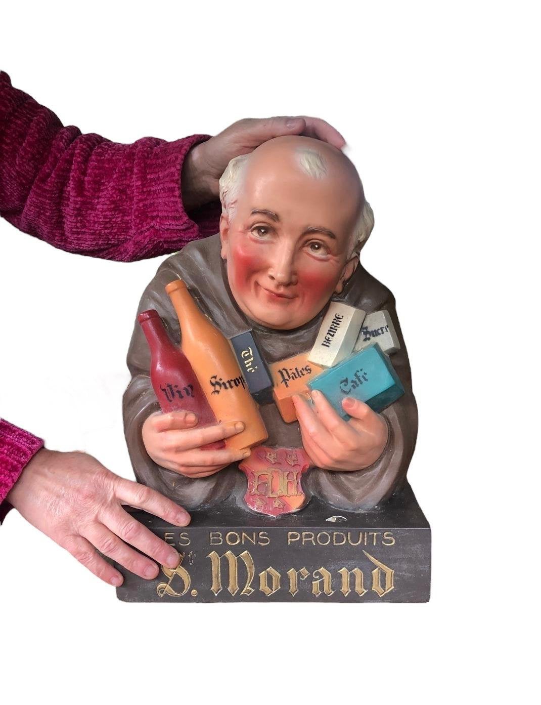 Origineel oud gipsen St. Morand Reclamebeeld, Verzamelen, Ophalen of Verzenden, Zo goed als nieuw