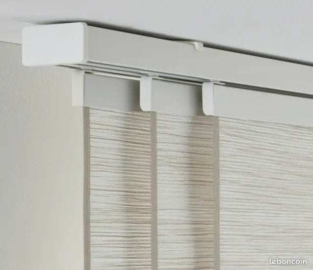 Ikea vidga complete gordijnrails zonder gordijn, Huis en Inrichting, Stoffering | Gordijnen en Lamellen, Ophalen, Wit, Metaal