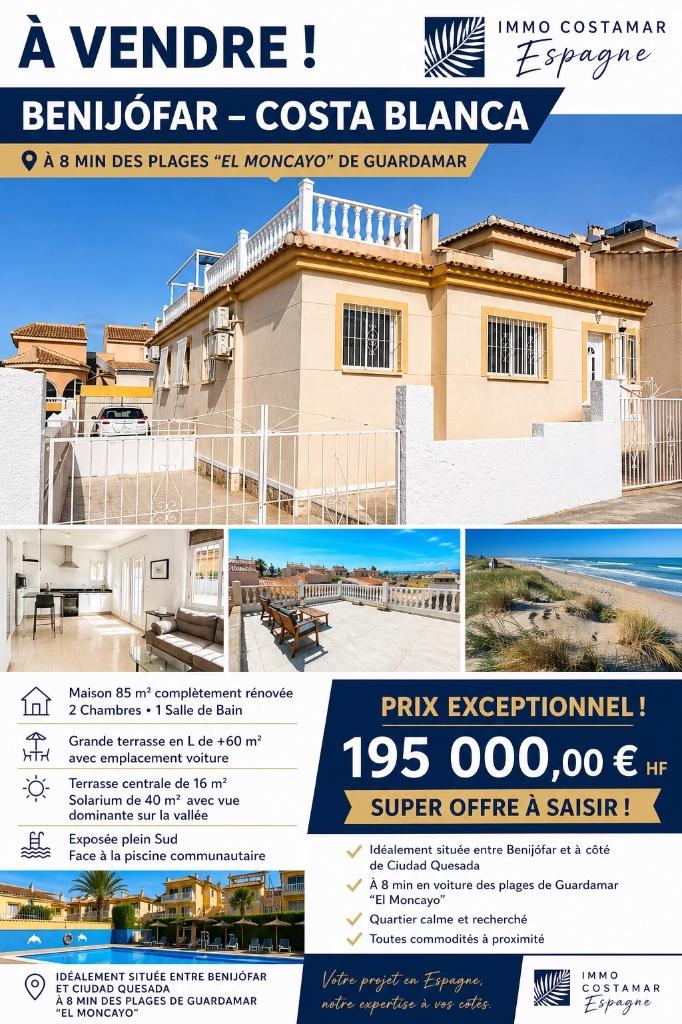 maison a vendre en espagne Costa Blanca