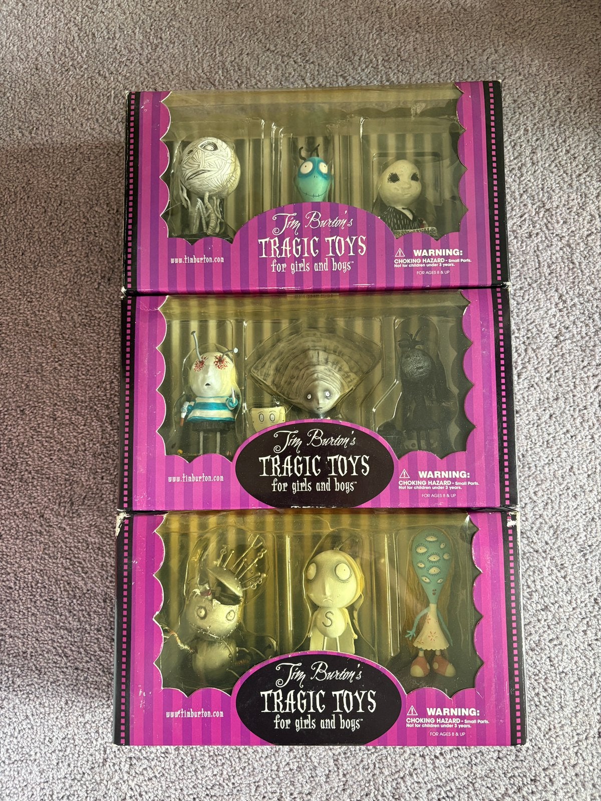 Set Tim Burton’s Tragic Toys, Verzamelen, Ophalen, Zo goed als nieuw