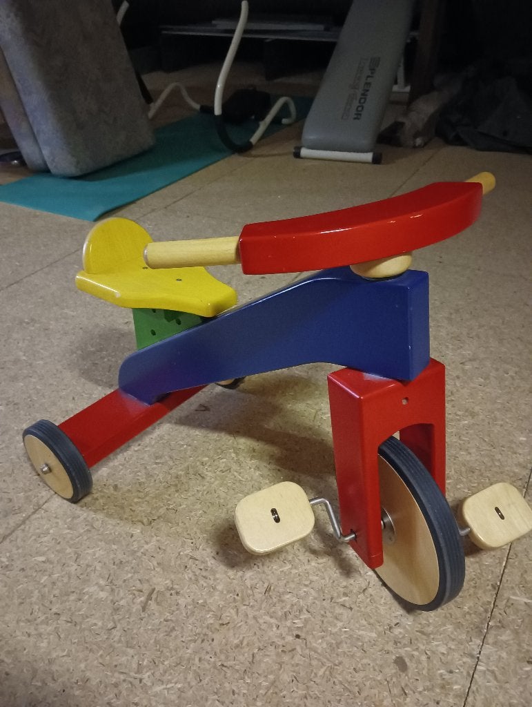 Houten driewieler, Kinderen en Baby's, Speelgoed | Overig, Ophalen, Gebruikt, Jongen of Meisje
