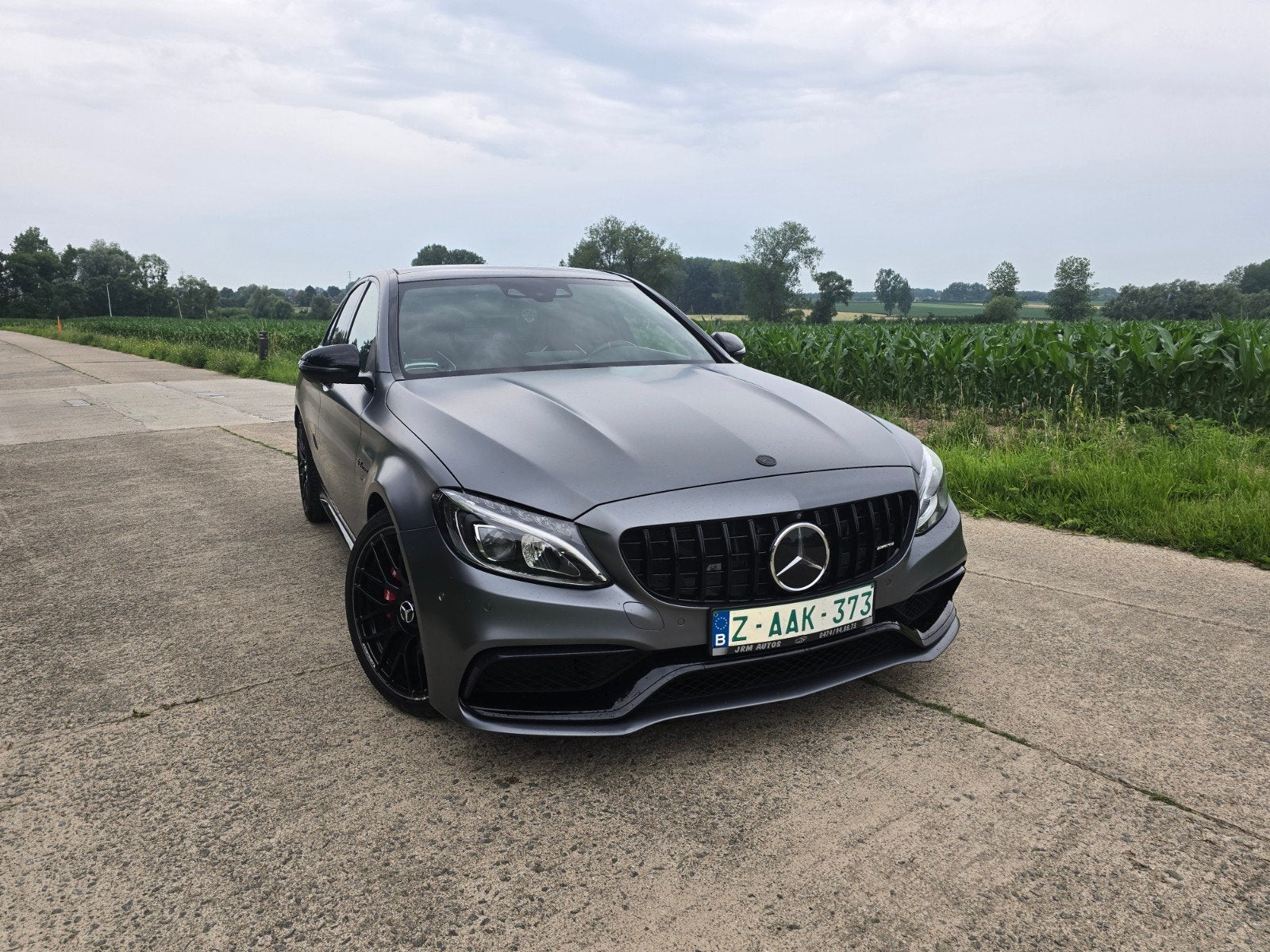 Mercedes-Benz C63 V8 BITURBO reeds blanco gvv!!!, Autos, Mercedes-Benz, Cuir, Argent ou Gris, Achat, Entreprise