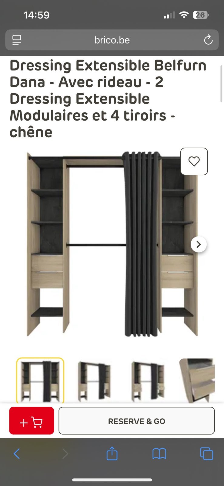 Dressing, Maison & Meubles, Enlèvement, Comme neuf