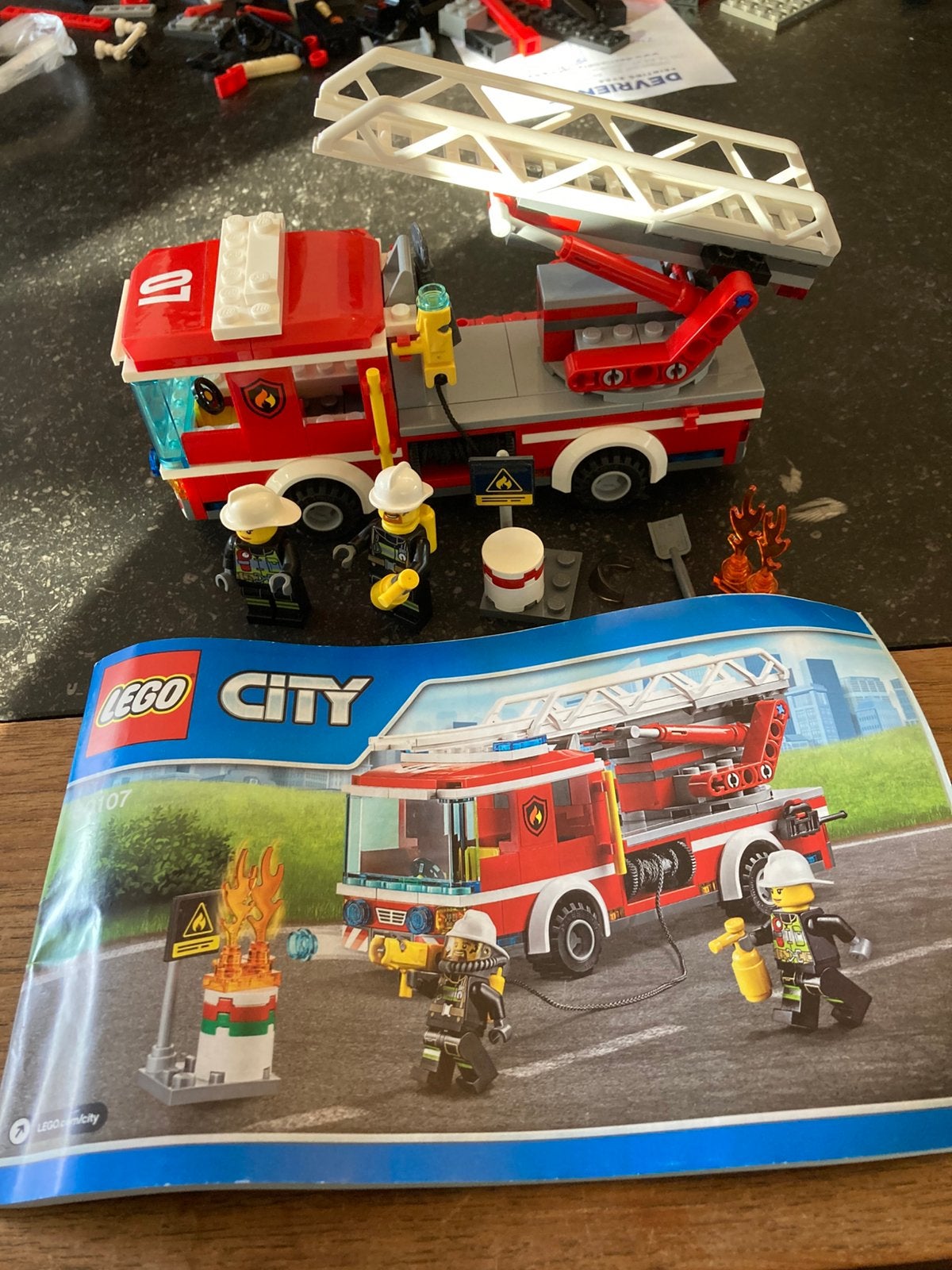 Lego city brandweer 60107, Kinderen en Baby's, Ophalen of Verzenden, Gebruikt, Lego, City