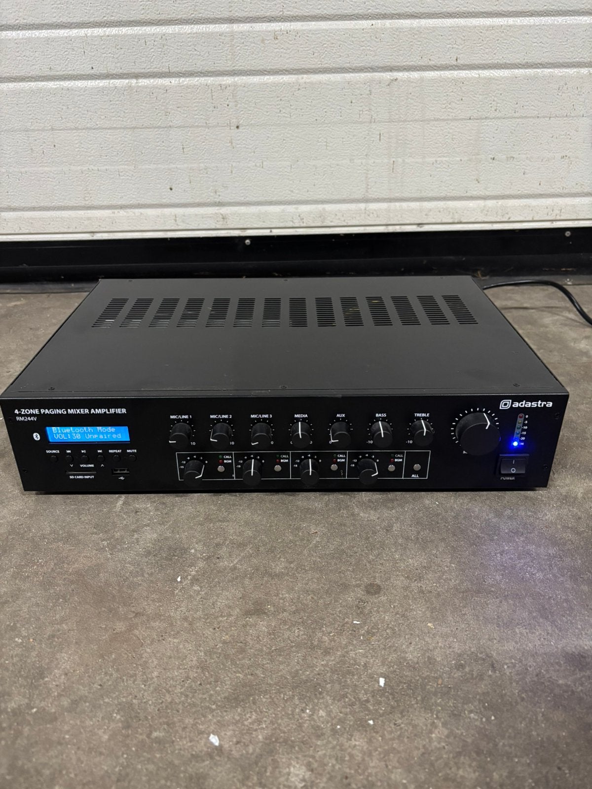 Adastra RM244V versterker, mixer, Audio, Tv en Foto, Professionele apparaten, Ophalen of Verzenden, Zo goed als nieuw, Audio